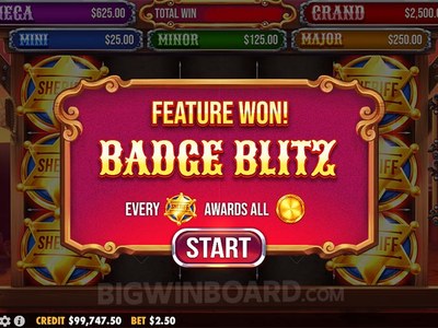 Видеослот Badge Blitz студии Pragmatic Play