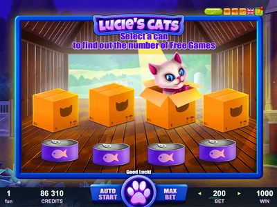 Игровой аппарат Lucies Cats студии Belatra Games